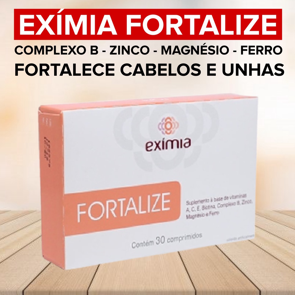 Exímia Fortalize - 30 Comprimidos - Fortalece Cabelos E Unhas | Shopee ...