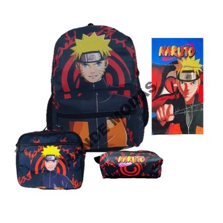Mochila Meninos Naruto Uzumaki Shippuden Desenho Costas G Cor Preto Desenho  Do Tecido Naruto Desenho