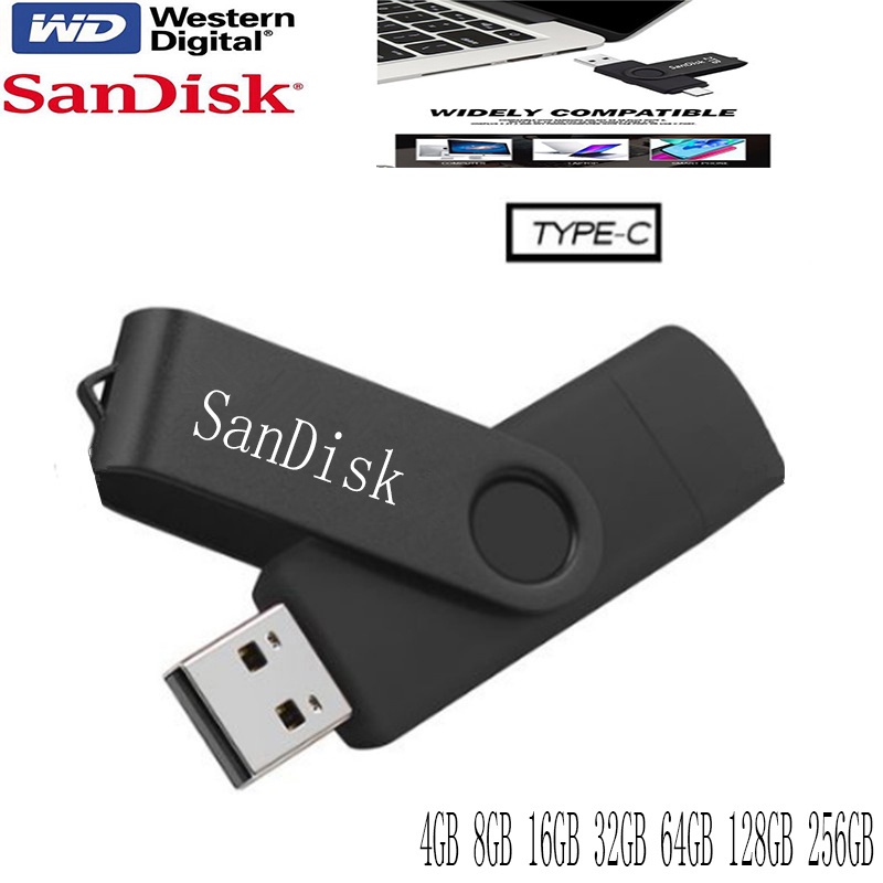 pen drive Tipo c pendrive256GB 128GB 64GB Gb 8 16 32GB 4GB USB 2.0