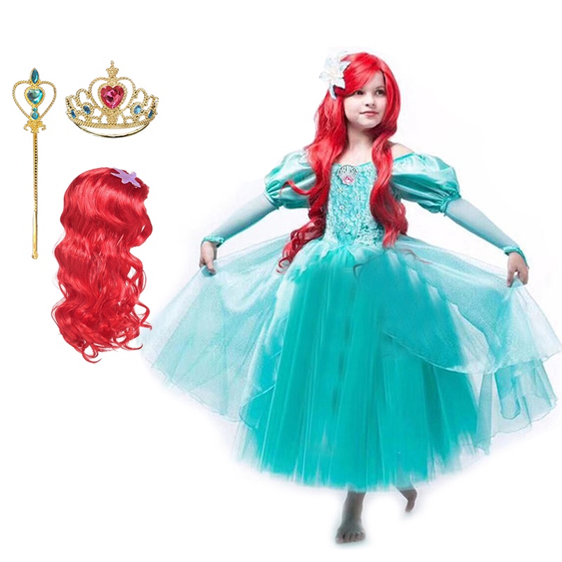 Princesa ariel hot sale vestido verde