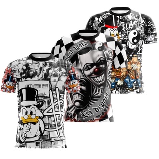 Camisas De Quebrada Kit Com 3 Peças Em Dryfit Sublimada - Envio Imediato