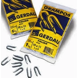 Kit 5 Kg Grampo Para Cerca Arame Farpado Lisos 19x11 Gerdau