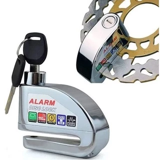 Trava Disco Moto Com Alarme Sensor Anti Furto A Prova D´água