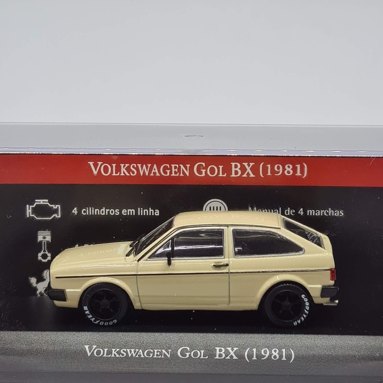 Miniatura Volkswagen gol bx 1981 personalizado rebaixado e com