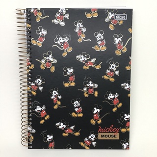 Caderno Espiral Capa Dura Universitário 10 Matérias Mickey - Tilibra