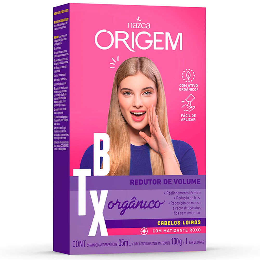 Botox Capilar BTX Origem Orgânico Para Cabelos Loiros Kit | Shopee Brasil