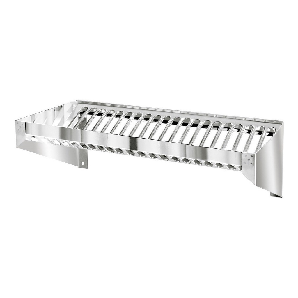 Escorredor De Parede Fixo 16 Pratos Em Aço Inox - Dinox