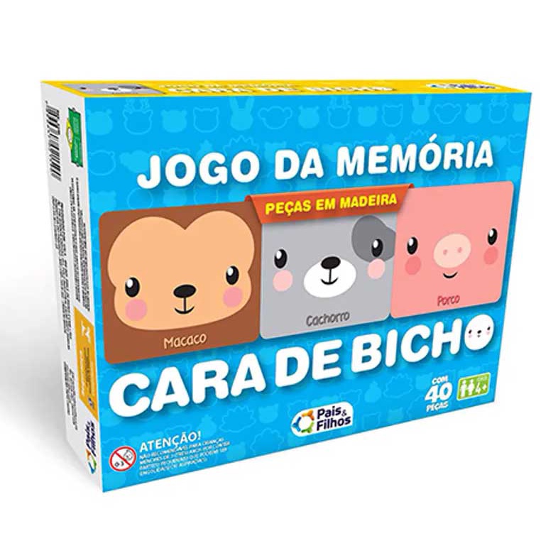 JOGO DA MEMÓRIA BICHINHOS - Lalinha Decor