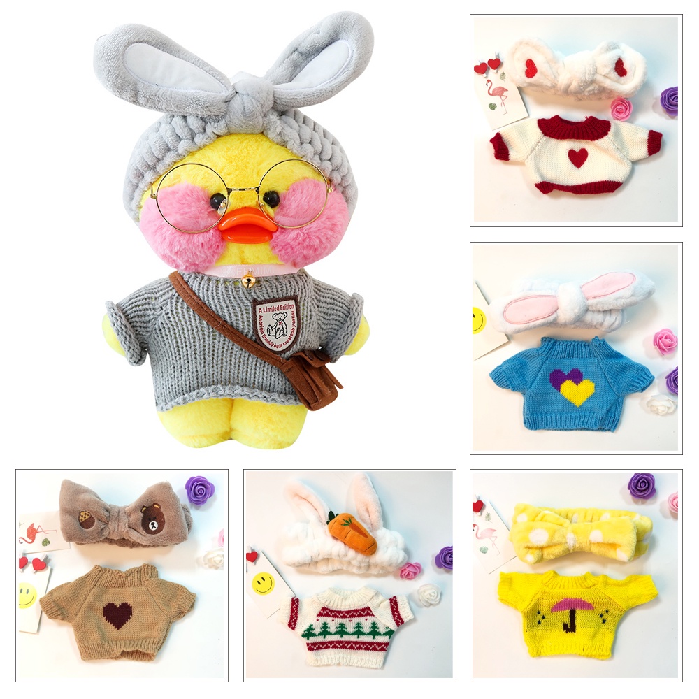 30cm Lalafanfan Café Roupa de Pato Kawaii Pato Com Roupas P em Promoção na  Americanas