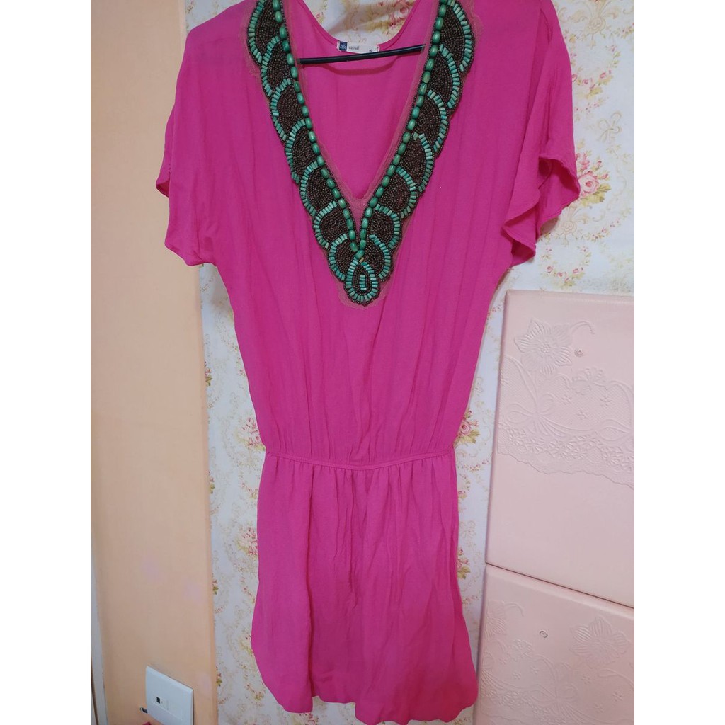 Vestido best sale rosa shock