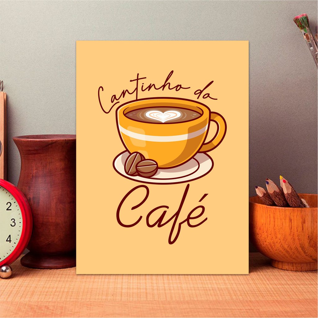 quadro decorativo cantinho do café em Promoção na Shopee Brasil 2024