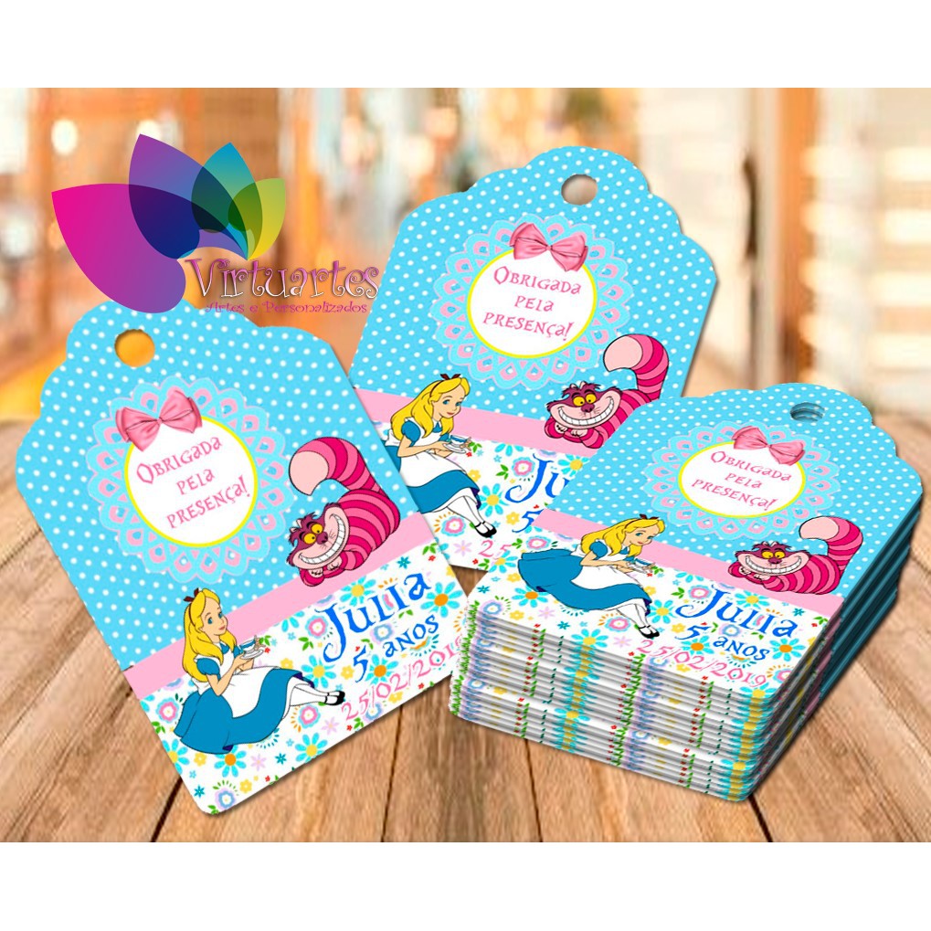 50 Tag De Agradecimento - Tags -tag Alice no pais das Maravilhas ...