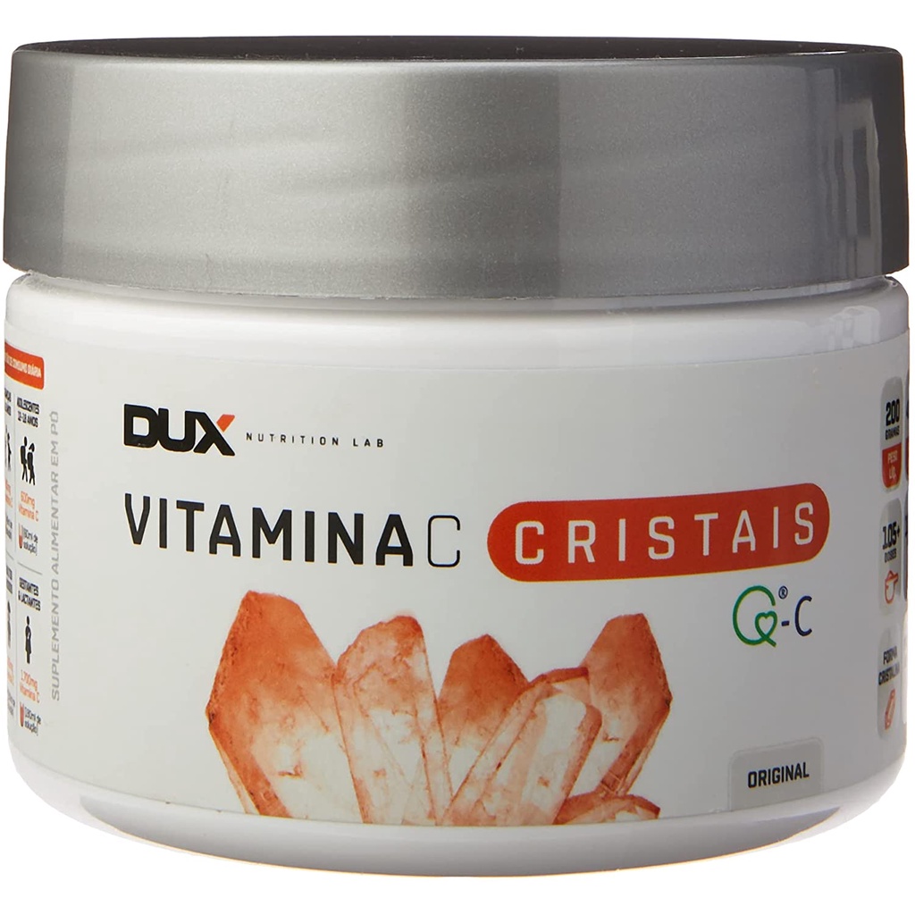 Vitamina C Cristais Quali C - 200g Original - DUX Nutrition | Shopee Brasil