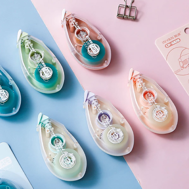 Journamm 8mm X 6 M Fitas De Cola Dupla Face Adesiva DIY Scrapbooking Colagem Álbum De Fotos Fazer Artigos De Papelaria Escritório