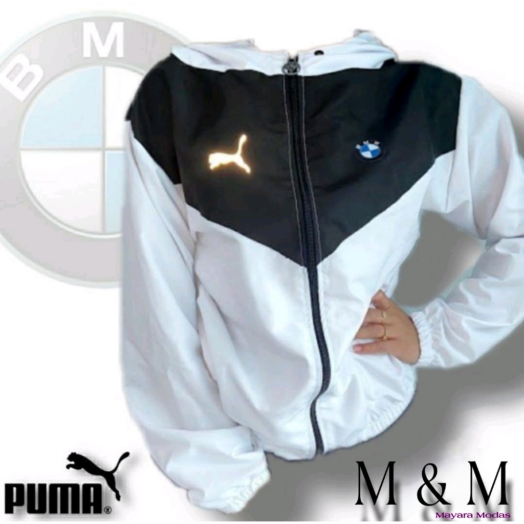 Blusa corta sale vento puma bmw