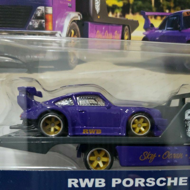 Hot Wheels RWB Porsche 930 Aero Lift Team Transport Car Culture