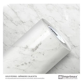 Adesivo Vinil Mármore Branco Calacatta 2m X 61cm