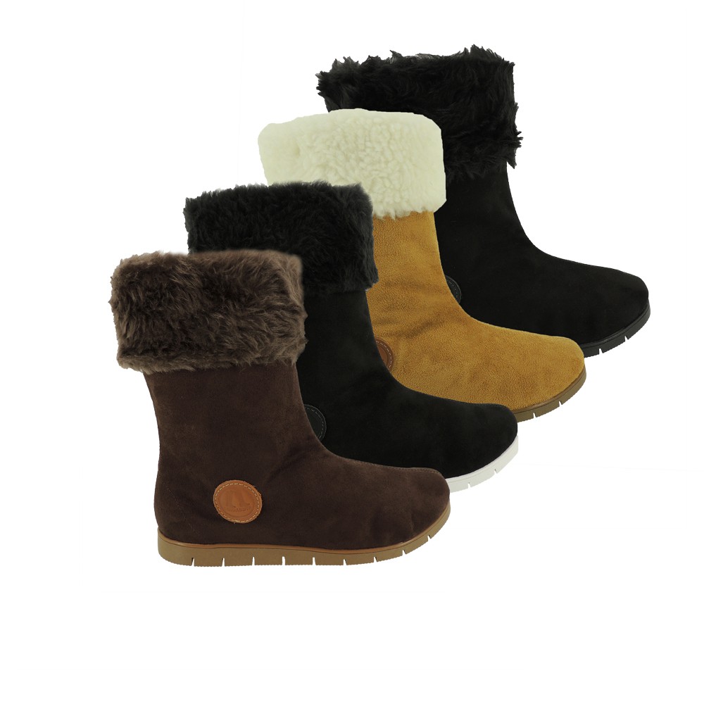 Bota de frio com hot sale pelo