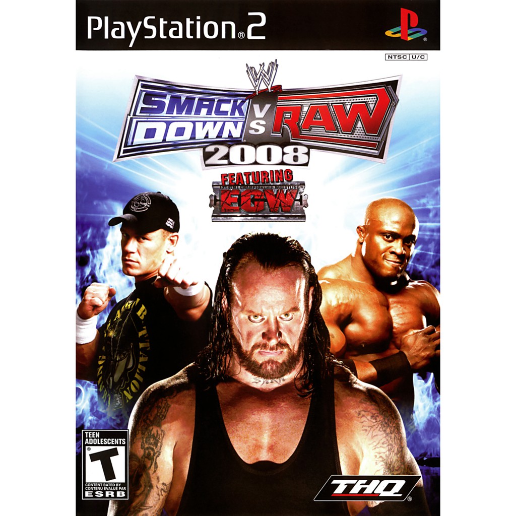 WWE SmackDown vs Raw 2008 jogo playstation ps2 | Shopee Brasil