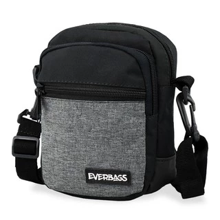 Shoulder Bag Pochete Necessaire Preto Cinza Everbags