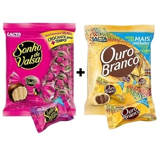 Kit Com 1 Pacote Bombom Sonho De Valsa + 1 Pct Ouro Branco