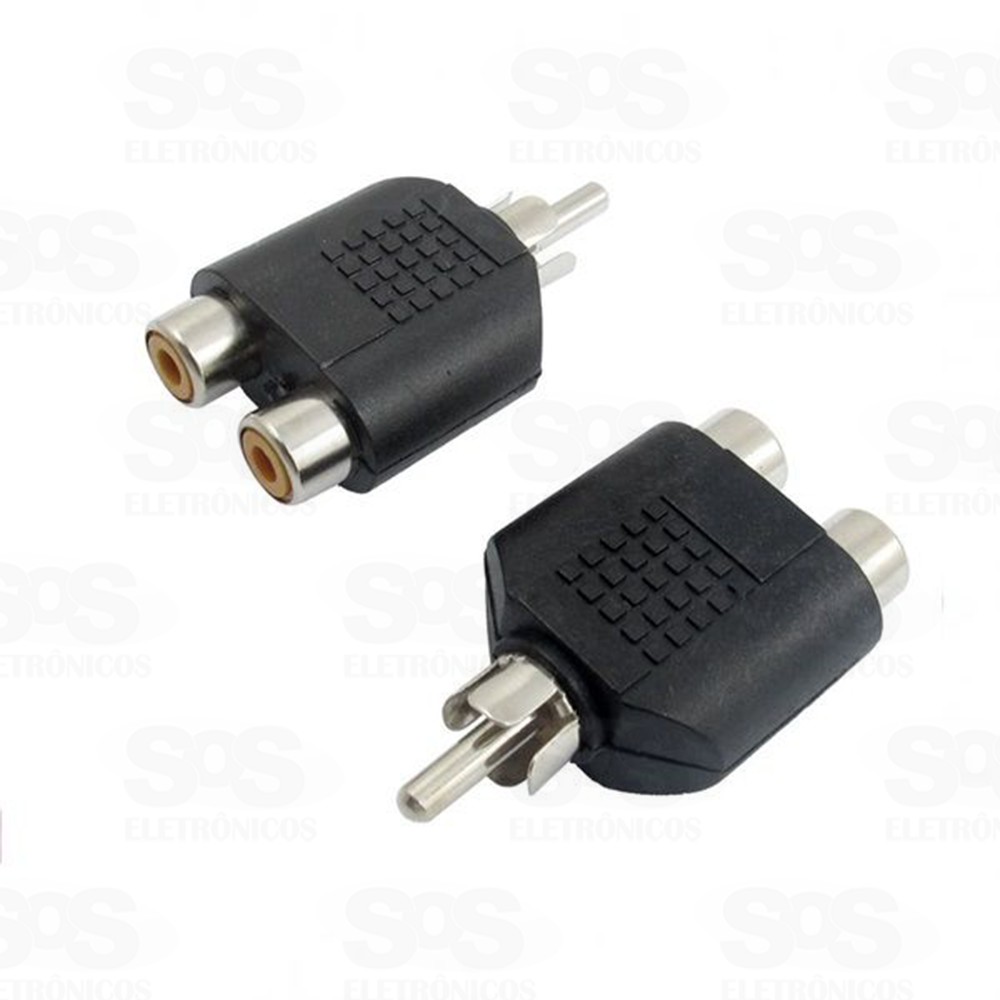 Adaptador 1rca Para 2 Rca Jack Shopee Brasil 