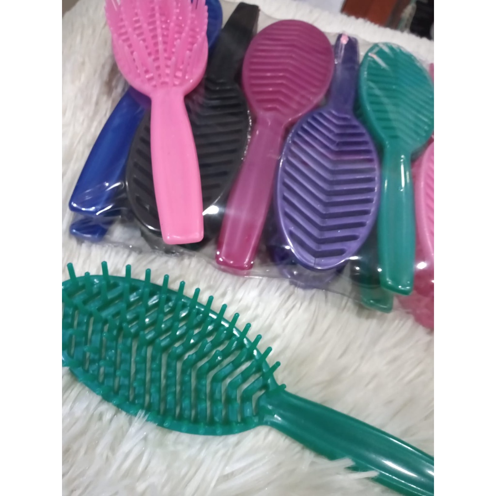 Escova plastica para cabelo modelo jacaré