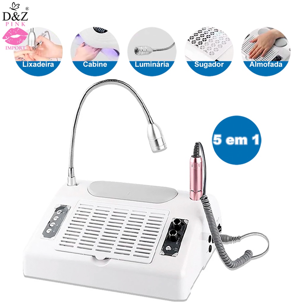 D.nail 15個セット Salon Expert D&Z Máquina para Unhas 5 em 1 Nail Machine Cabine