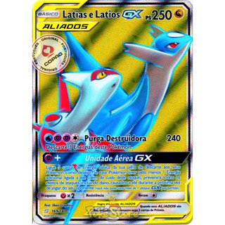 Kit Carta Pokémon Lendários Latias E Latios Golpe Fusão