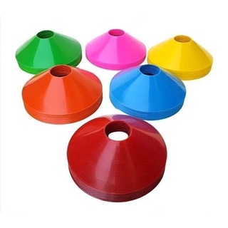 Kit com 6 Cones Demarcatório Chapéu Chinês Half Cone Colorido Premium Flex