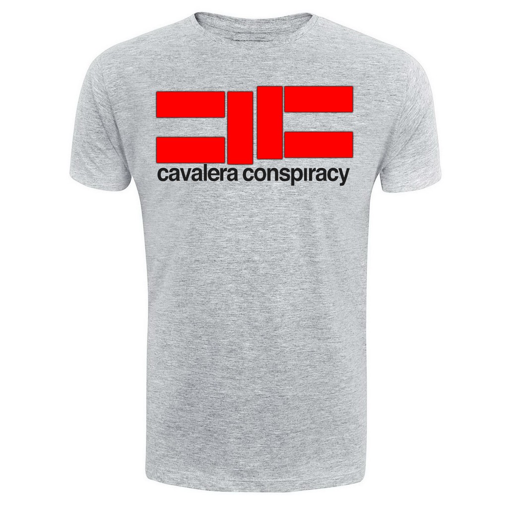 Camiseta Básica Cinza Logo Central Bordado - Cavalera - Imperium