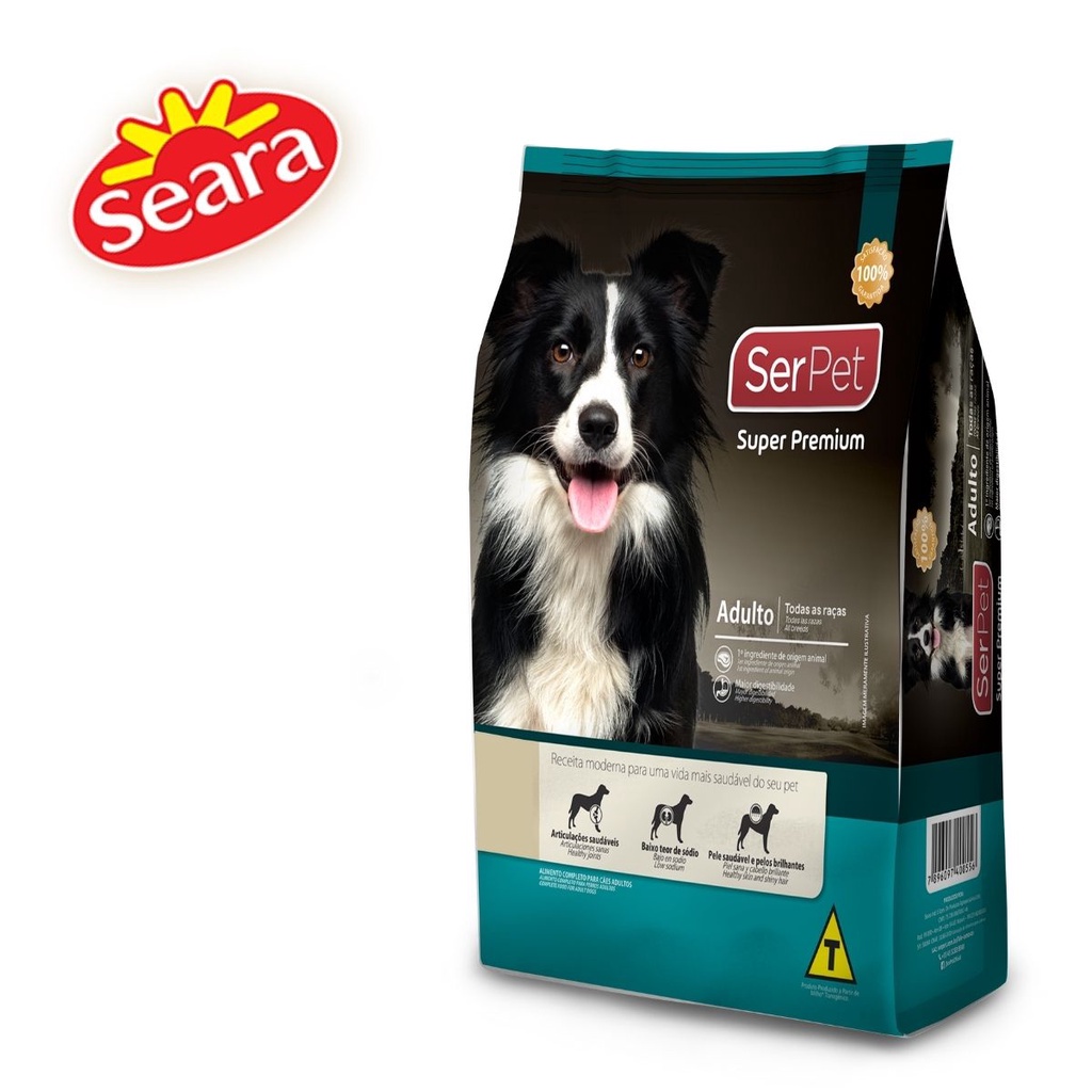 RAÇÃO PARA CACHORRO ADULTO TODAS AS RAÇAS SEARA SERPET 1KG | Shopee Brasil