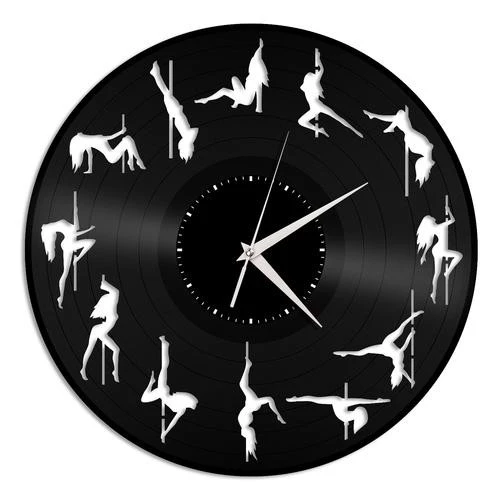 Pole Dance - Relógio Disco De Vinil Decoração