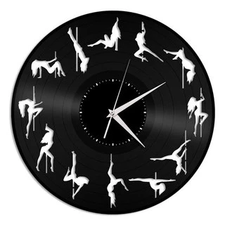 Pole Dance - Relógio Disco De Vinil Decoração