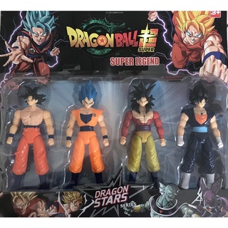 Kit Bonecos Dragon Ball Super Legend Goku Boneco Articulado