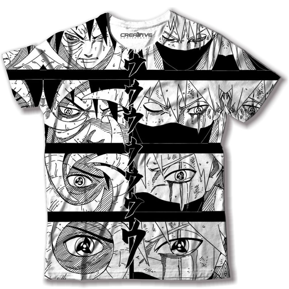 Camiseta Camisa Anime Naruto Olho Sharingan Clã Uchiha - Dias no Estilo -  Camiseta Feminina - Magazine Luiza