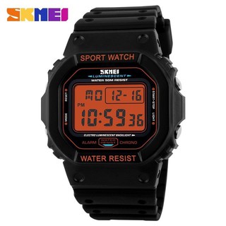Skmei digital relógios masculinos crono alarme calendário esporte relógio de pulso 5bar à prova dwaterproof água masculino relógio eletrônico relogio masculino 1134