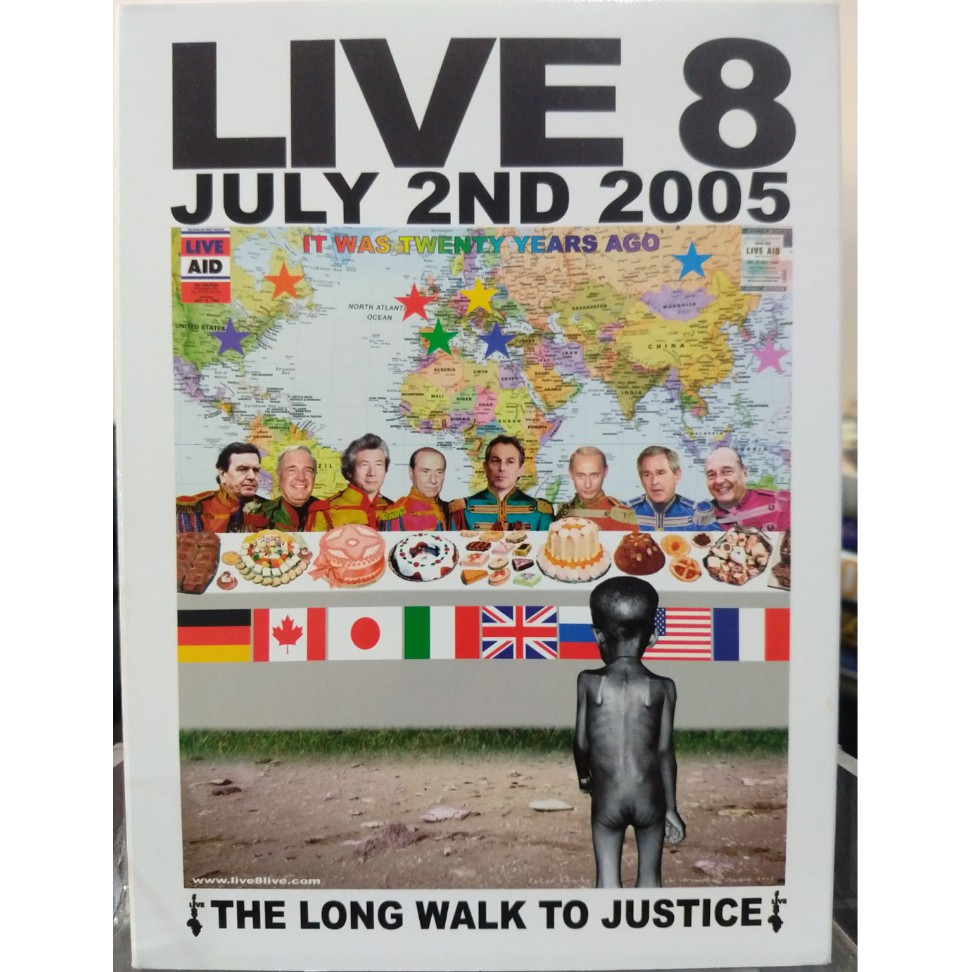 Box DVD Live 8 (4 DVDs) original usado em ótimo estado leia