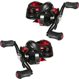 Kit 02 Carretilhas Perfil Baixo 8.1:1 Staco 19 Rolamentos Drag 8kg Super Lançamento