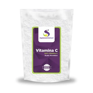 Ácido Ascórbico 500g - Vitamina C 100% 500g Pura - Suplemento Fácil