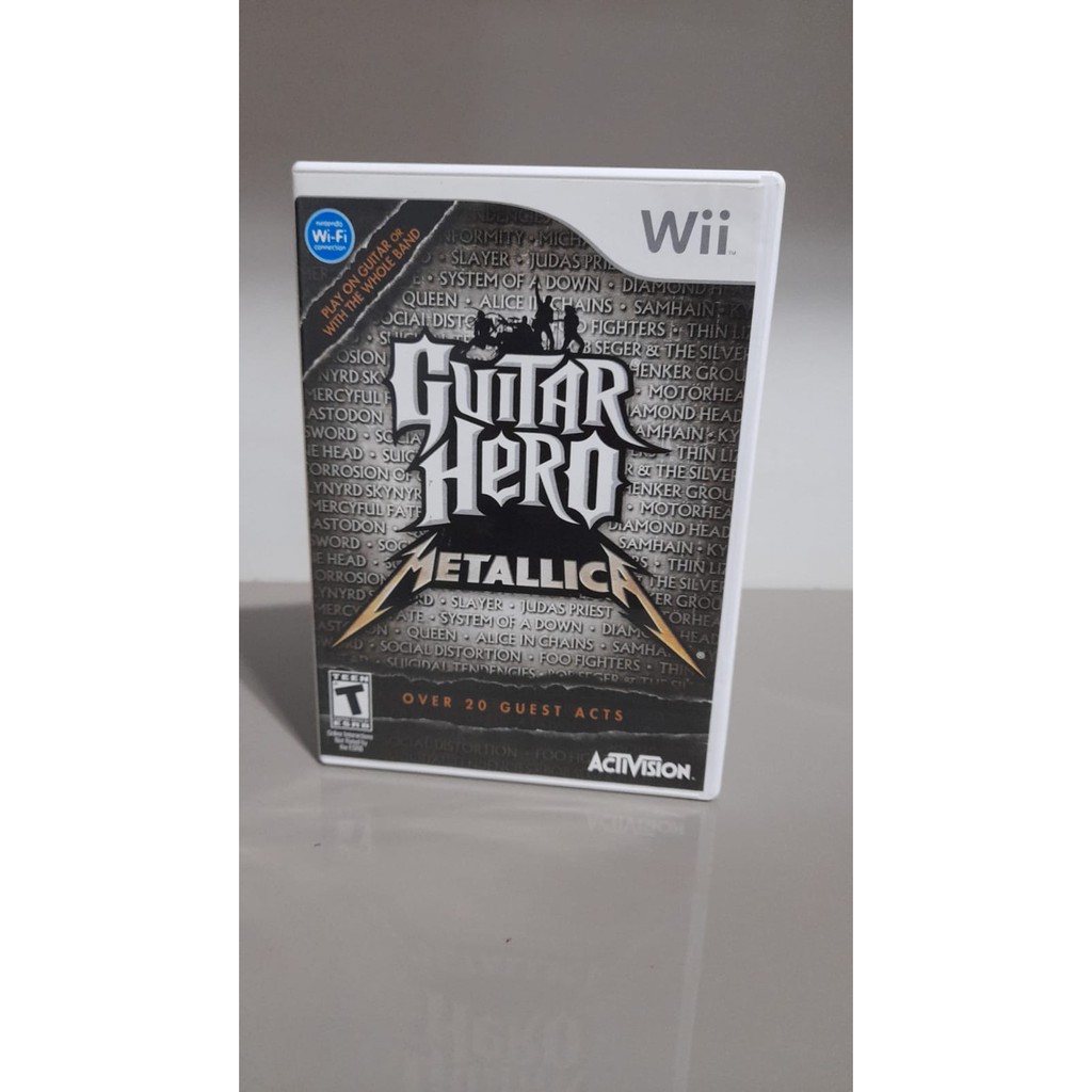 Jogo de Nintendo wii Guitar hero Metallica completo Shopee Brasil