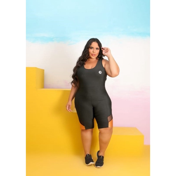 Macacão de academia sales plus size