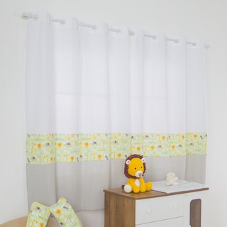 Cortina Savana 2,00 X 1,60 Para Quarto infantil e bebe Cinza
