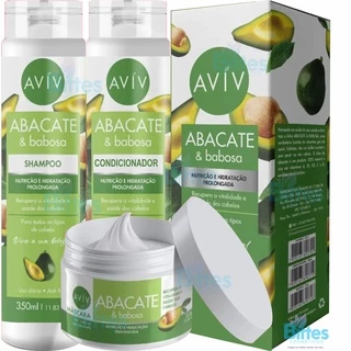 Kit Abacate e Babosa Aviv Cosméticos Nutrição e Hidratação Pronlongada