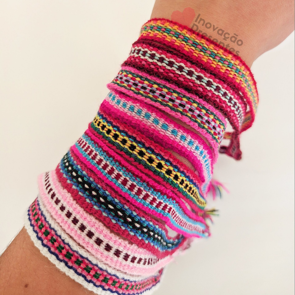 Pulseira Pulseirinhas Linha Reggae Hippie Pano Praia Kit 12 Unidades ...