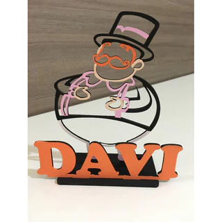 35 Centro De Mesa Mundo Bita Mdf Personalizado