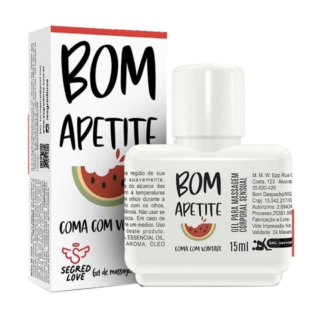 Gel Bom Apetite Ice Beijável Oral Segred Love 15ml - Sex Shop | Shopee  Brasil