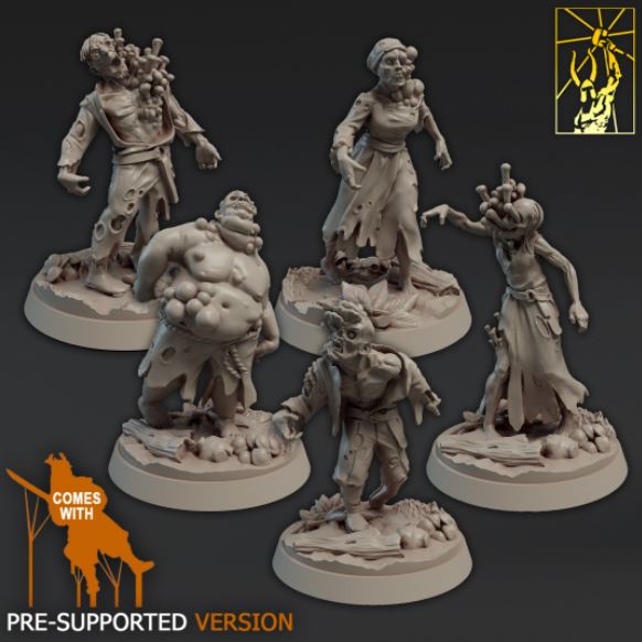 Miniatura para RPG - PACK DE ZUMBI 2 – PARA ZOMBICIDE