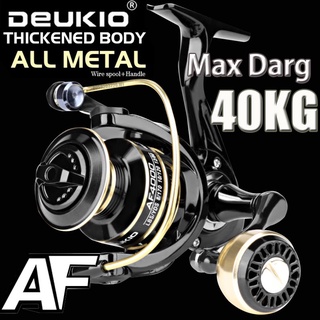 molinete de pesca Cana De Pesca Molinete 40Kg Max Drag Power Água Salgada 17 + 1BB Murah molinete de pesca 6000 carretel de pesca vara de pesca molinete metal