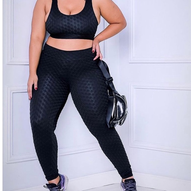 CALÇA LEGGING SUPLEX PLUS SIZE VERDE - Camomila Online